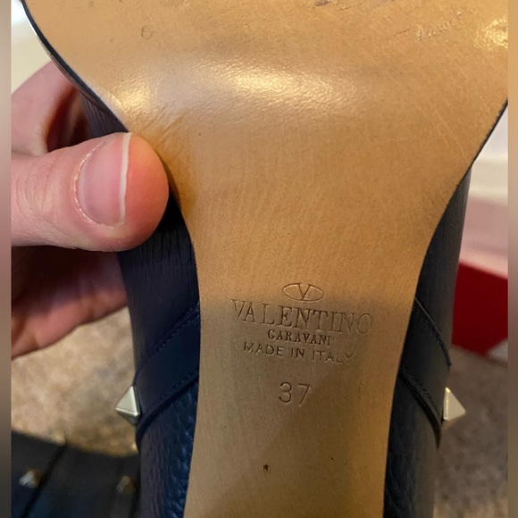 Authentic VALENTINO booties, navy, size 37 - Picture 15 of 16